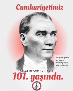 29 Ekim Cumhuriyet Bayramımız Kutlu Olsun