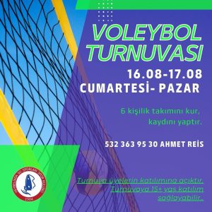 Voleybol Turnuvası kayıtları başladı..